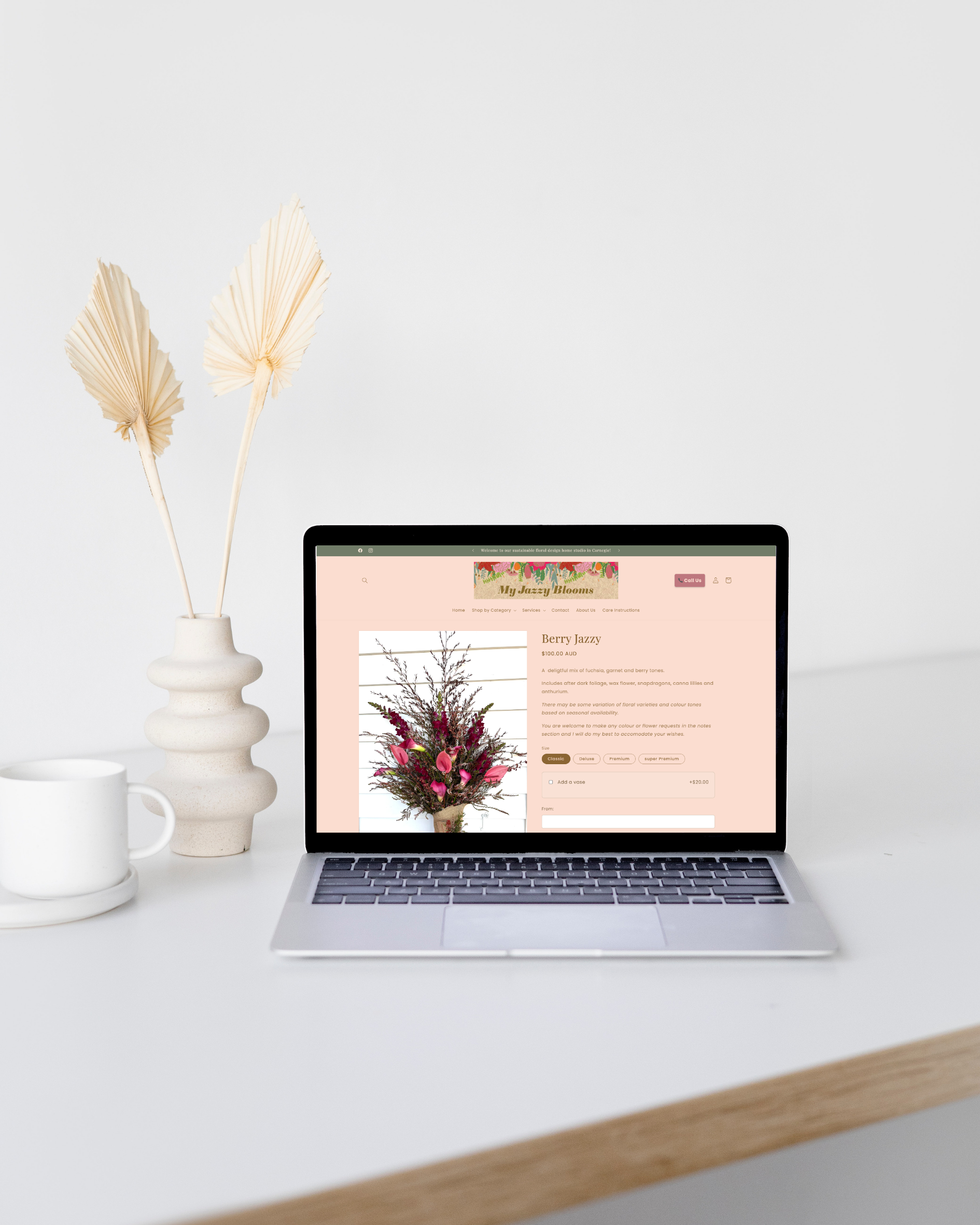 My Jazzy Blooms Shopify store by By Kiki Media