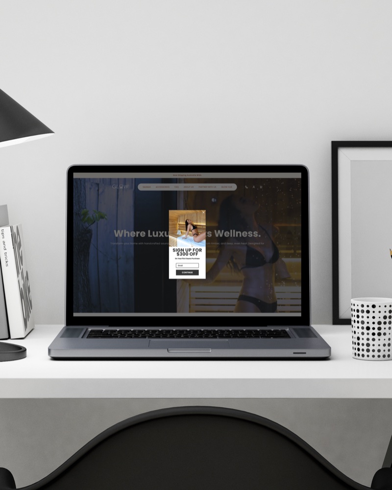 Glow Saunas — Website Landing Page