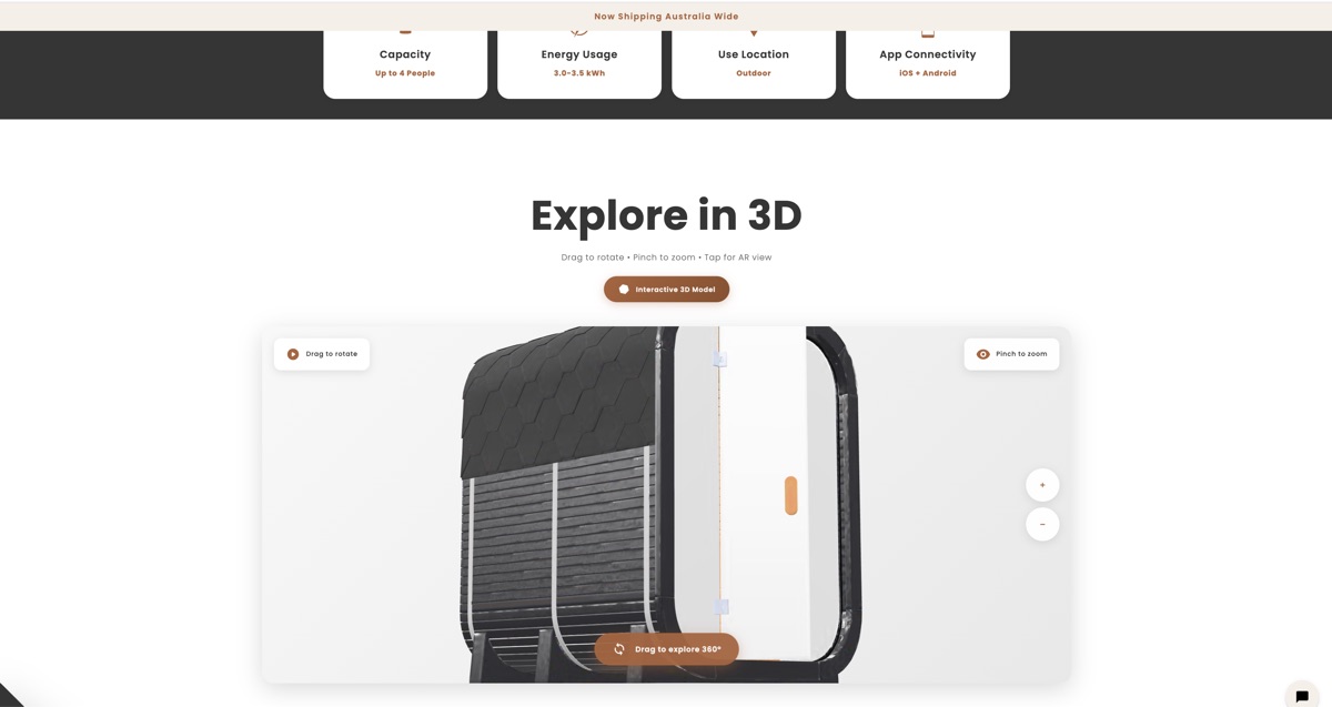 Glow Saunas — Shopify Ecommerce Build