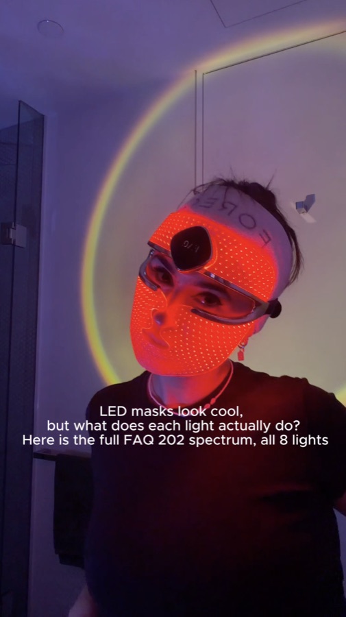 FOREO LED face mask UGC content